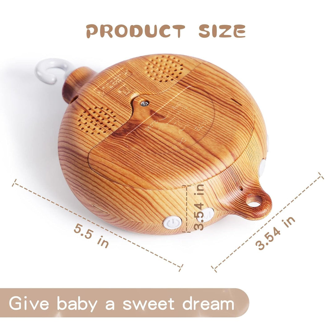 Let's Make Mobile Baby mit Musik Spieluhr für Bett - Mobile Motor Babybettwäsche mit Rotierender Hol