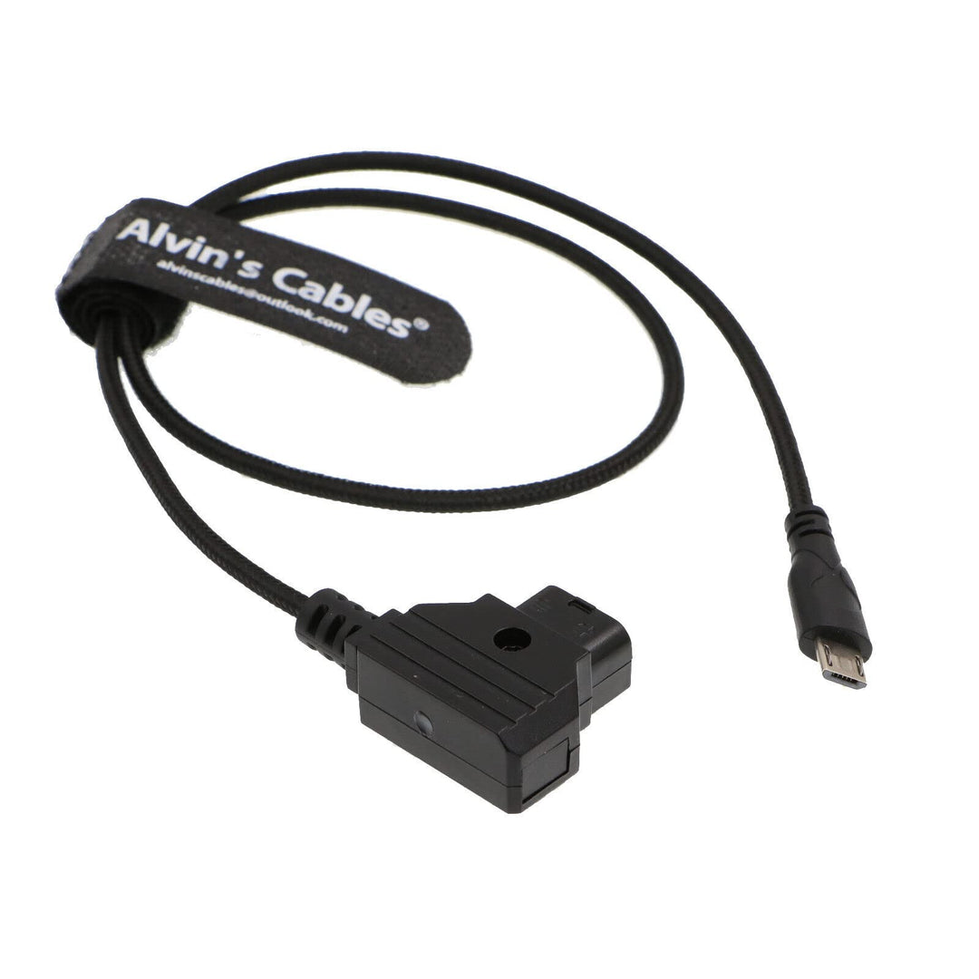 Alvin's Cables Micro USB zu D Tap Motor Stromkabel für Tilta Nucleus Nano gerader micro usb, gerader