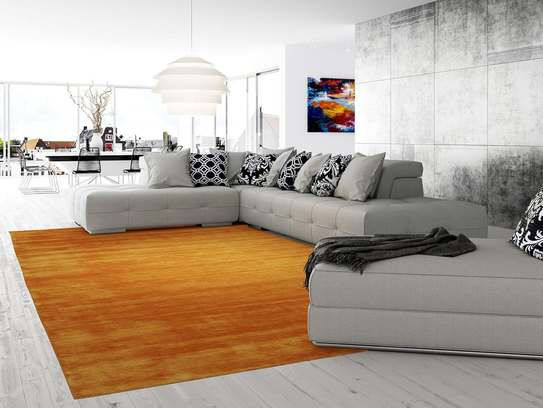 RugVista, Handloom, Teppich, Mittelflor, ∅ 150 cm, Rund, Wolle, Flur, Schlafzimmer, Küche, Wohnzimme