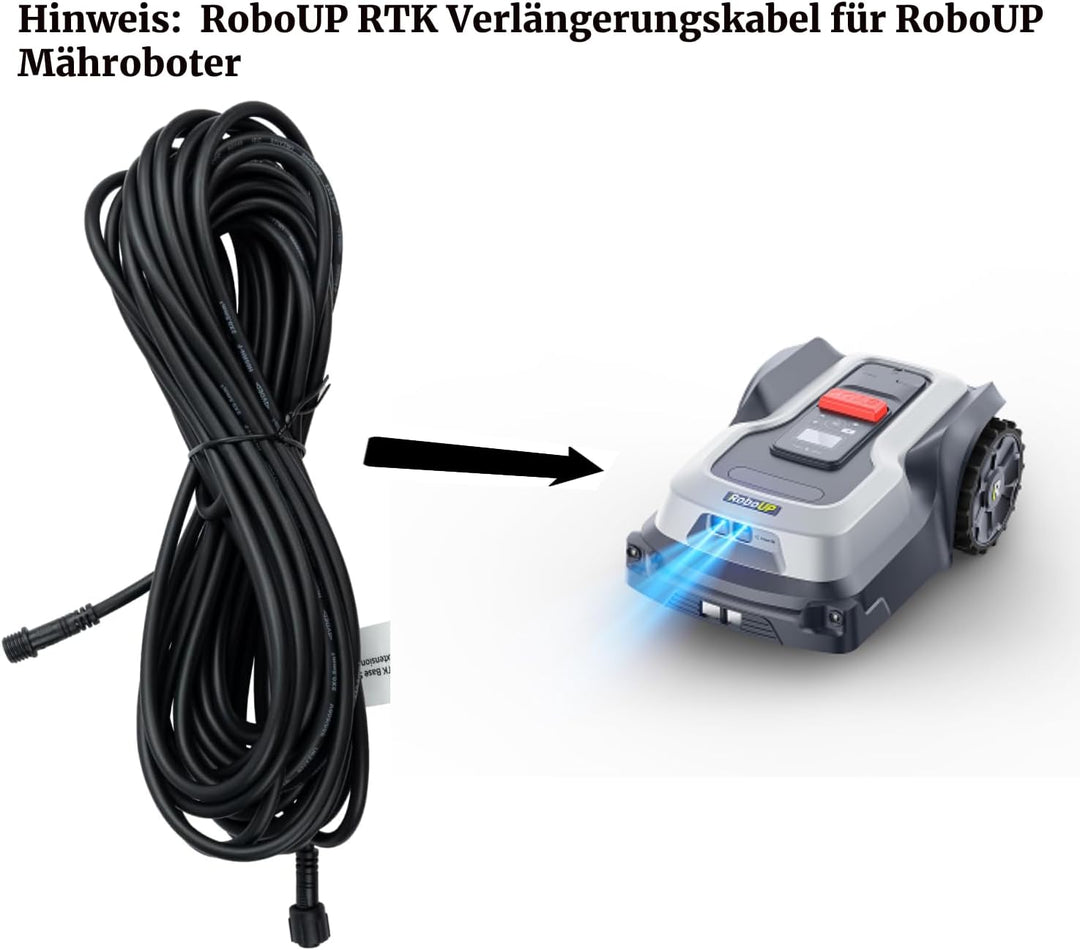 10-Meter RTK Verlängerungskabel Nur für RoboUP TM01-Serie Mähroboter, Flexiblere Platzierung der RTK