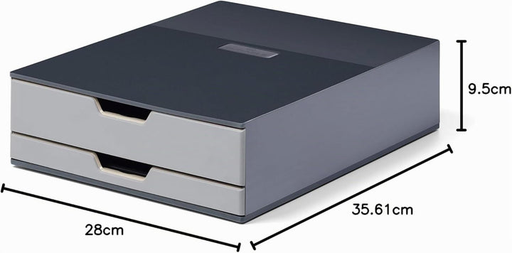 Durable Coffee Point Box S Aufbewahrungsbox (mit 2 Schubladen für Kaffee/Tee, Cateringbox für Kaffee