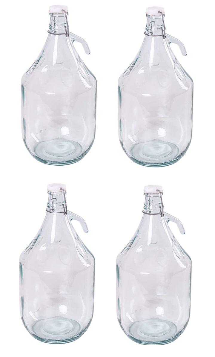 5L Bügelflaschen Gärballon Glasballon Weinballon Bügelverschluss Flasche Weinflasche (4), 4