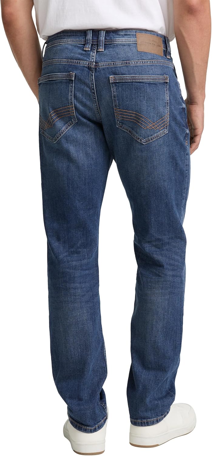 TOM TAILOR Herren Marvin Straight Jeans 29W / 32L 10119 - Used Mid Stone Blue Denim, 29W / 32L 10119