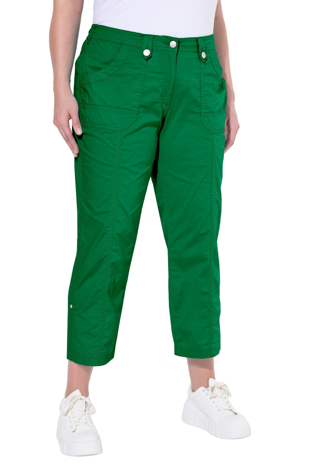 Ulla Popken Damen Slips, 5er-Pack Taillenslip Smaragdgrün 42W / 32L, Smaragdgrün 42W / 32L