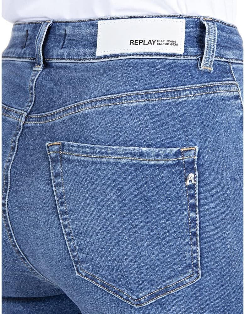 Replay Damen Florie Jeans 25W / 28L Blue (Blue Denim 92), 25W / 28L Blue (Blue Denim 92)