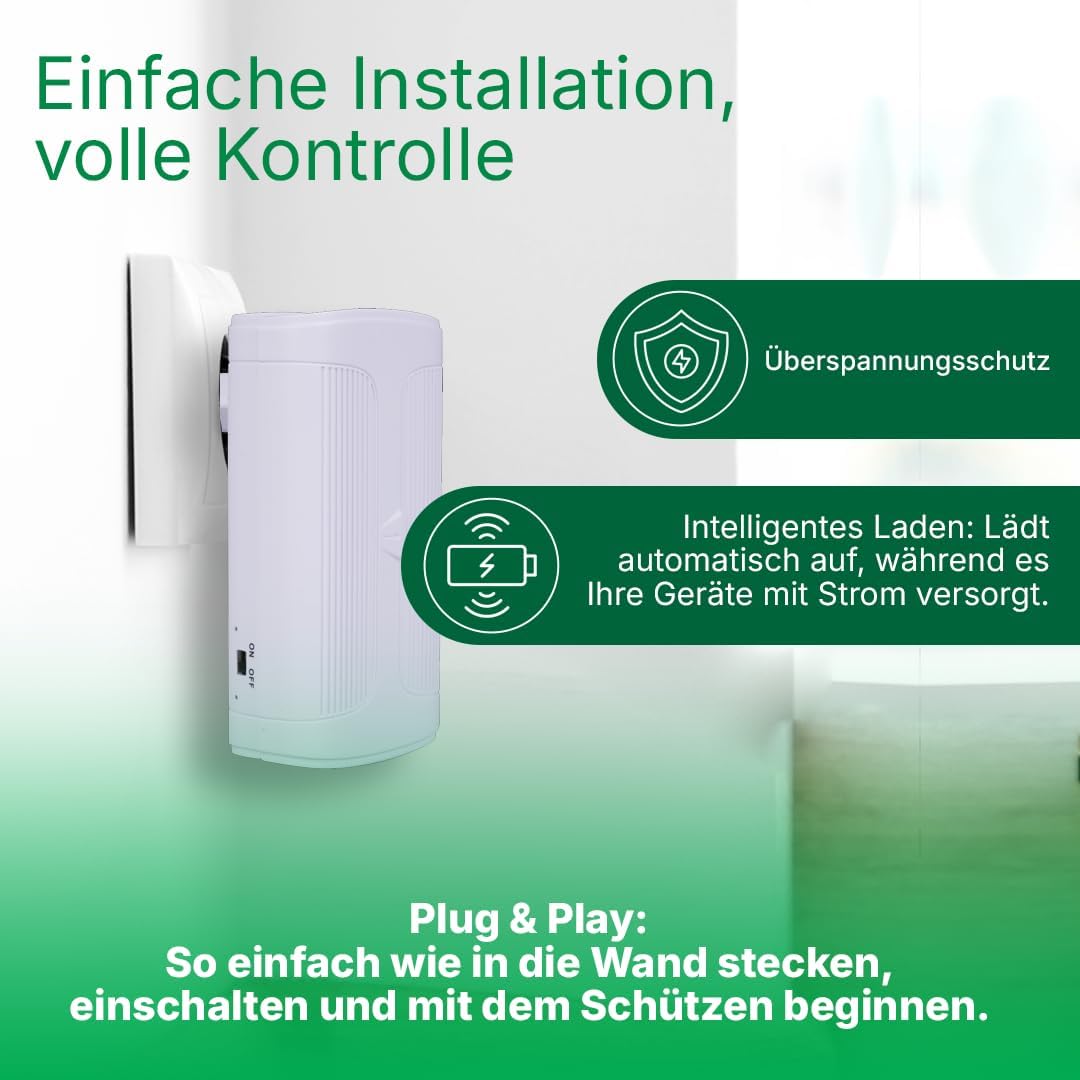 Mini-UPS 5V mit 2500mAh internem Akku und USB-Anschluss | UPS für Kameras und andere 5V-Geräte (max.
