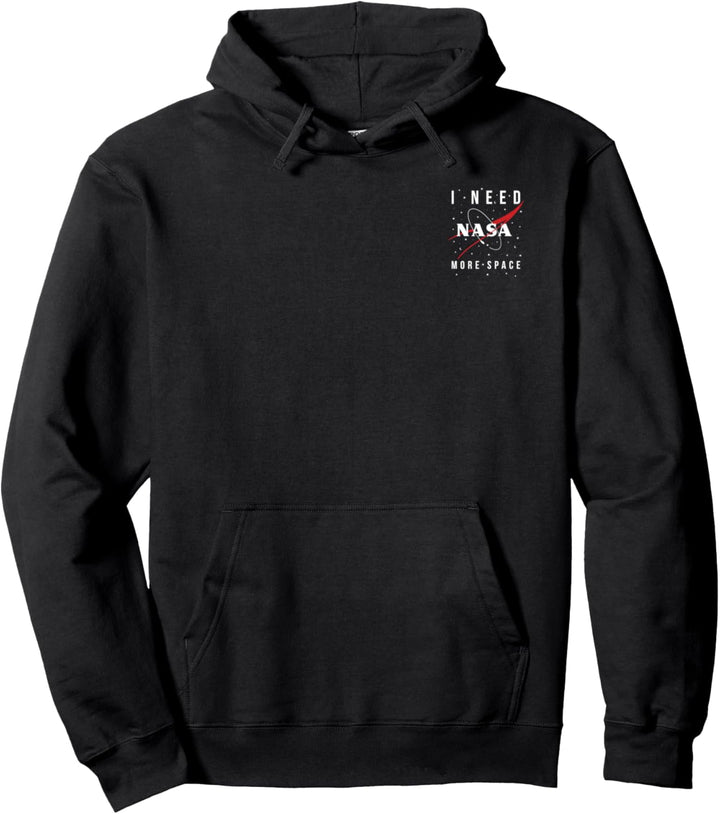 NASA Need More Space Pocket Logo Pullover Hoodie