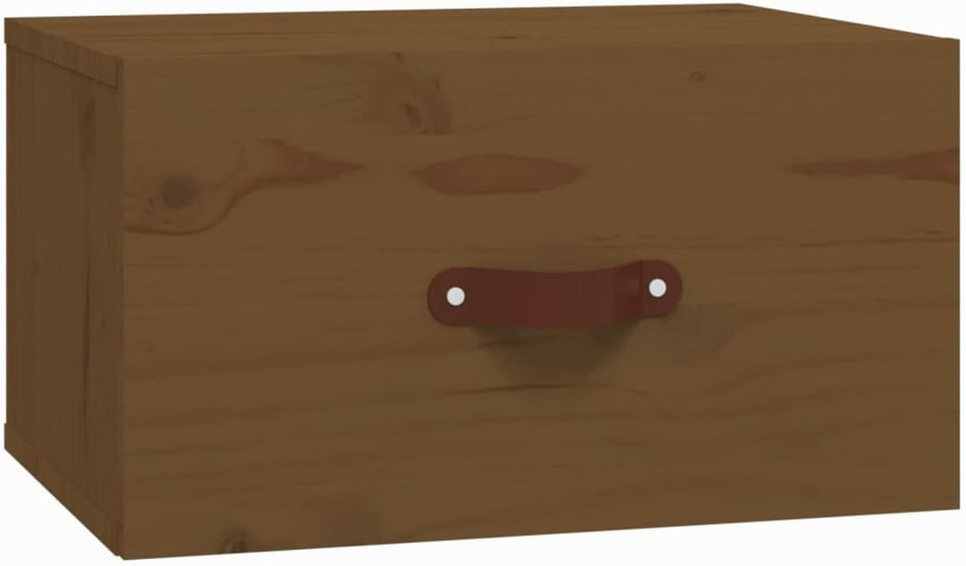 Tidyard 2 STK. Wand Nachttisch Hängend Nachtkommode Wandboard Nachttisch mit Schublade Massives Kief