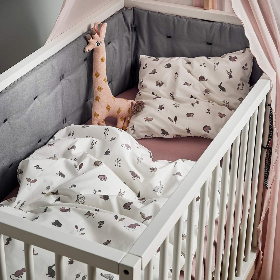 Babybettwäsche 100x135cm - Original von Leander passend für Leander, Linea und Luna Babybett - Farbe