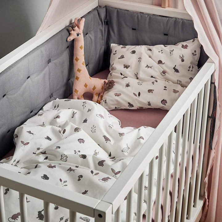 Babybettwäsche 100x135cm - Original von Leander passend für Leander, Linea und Luna Babybett - Farbe