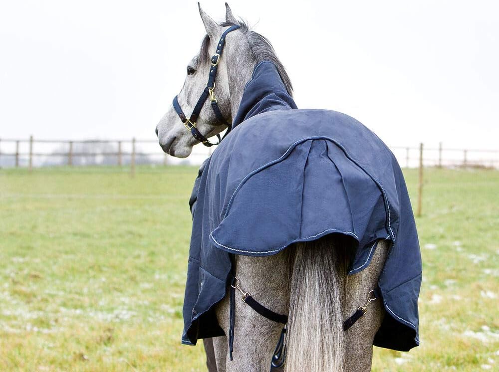 HORZE Avalanche Pro Weidedecke mit Fleece, 1200D, leichtes/mittleres Gewicht, Regendecke, Pferdedeck