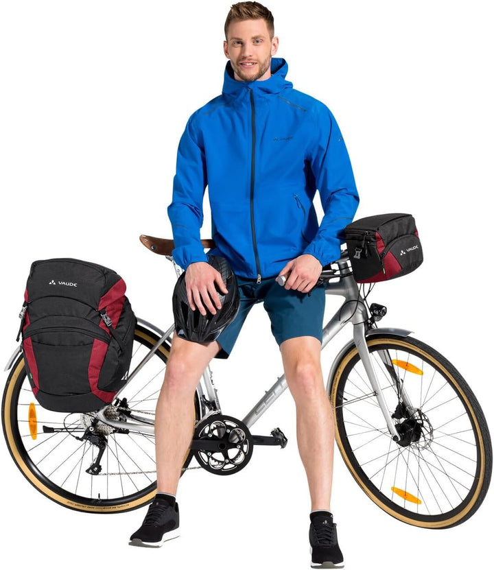 Vaude OnTour Box M (KLICKfix ready) Lenkertaschen Black/Carmine, Black/Carmine