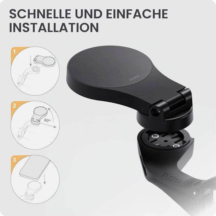 TUSITA Fahrrad Indoor Telefonhalterung Adapter für MagSafe Geräte Kompatibel mit Garmin Halterung