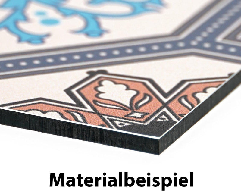 Queence | Küchen Spritzschutz Marmor Weiss 60x40x0,3 cm | Küchenrückwand | Alu-DiBond | Fliesenschut