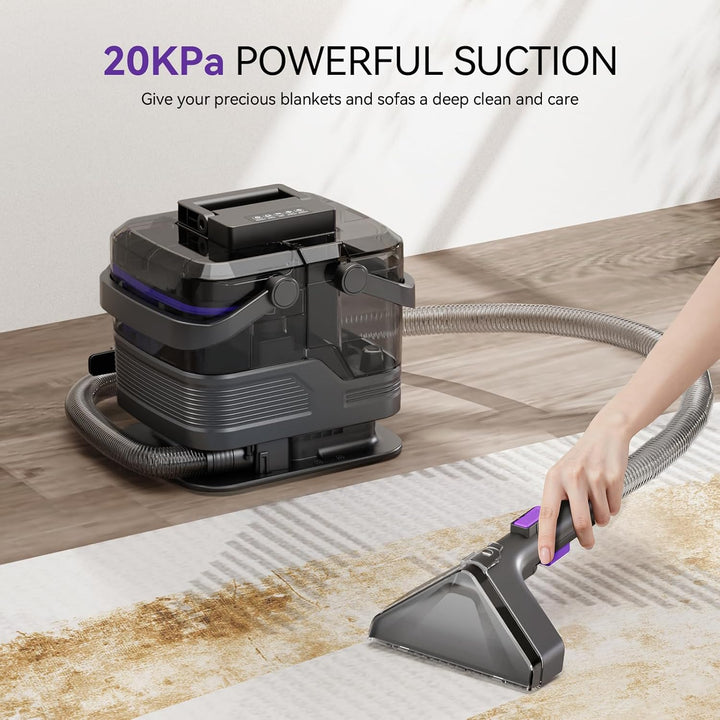 Tragbare Teppich reinigungs maschine, 20Kpa leistungsstarke Absaugung Spot Cleaner Maschine, Nasssau