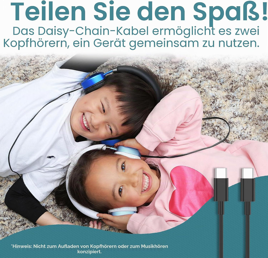 Puro Sound Labs PuroQuiet Plus Lautstärkebegrenzte On-Ear Active Noise Cancelling Bluetooth Kopfhöre