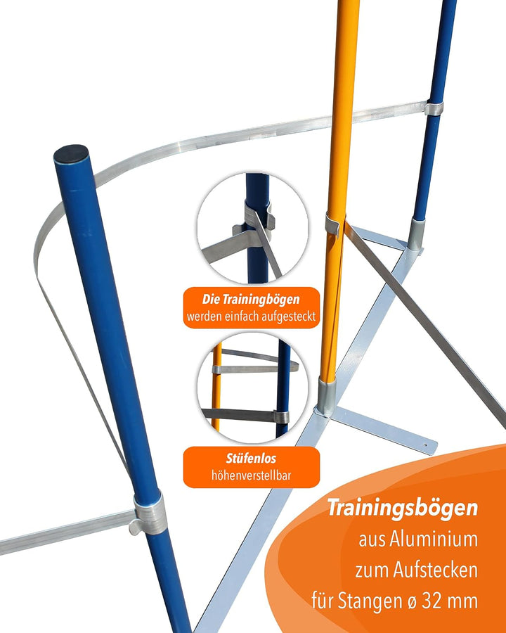 Trainingsbögen für Agility-Training – 10er-Set – für Stangen mit ø 32 mm – Slalomtraining