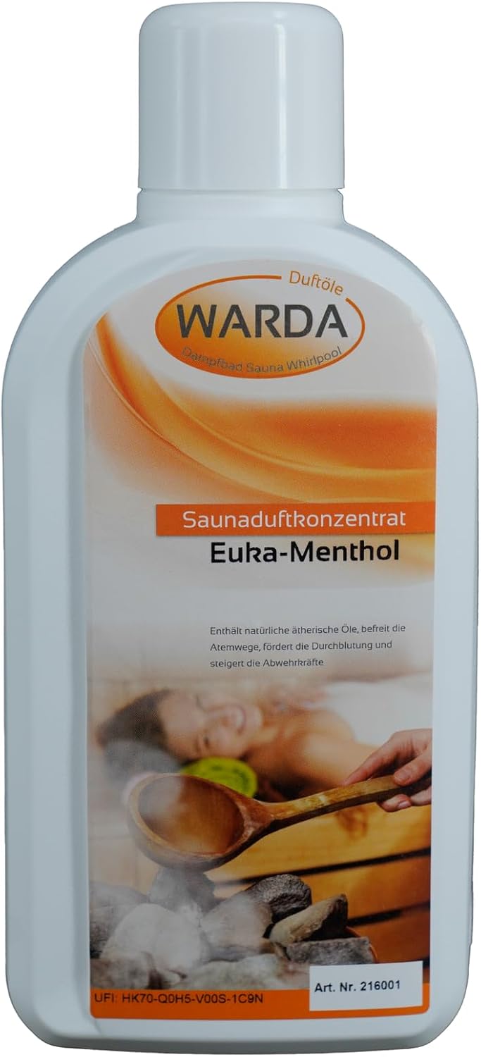 Warda Saunaaufguss Euka-Menthol 1 l Flasche - Ein Liter Konzentrat