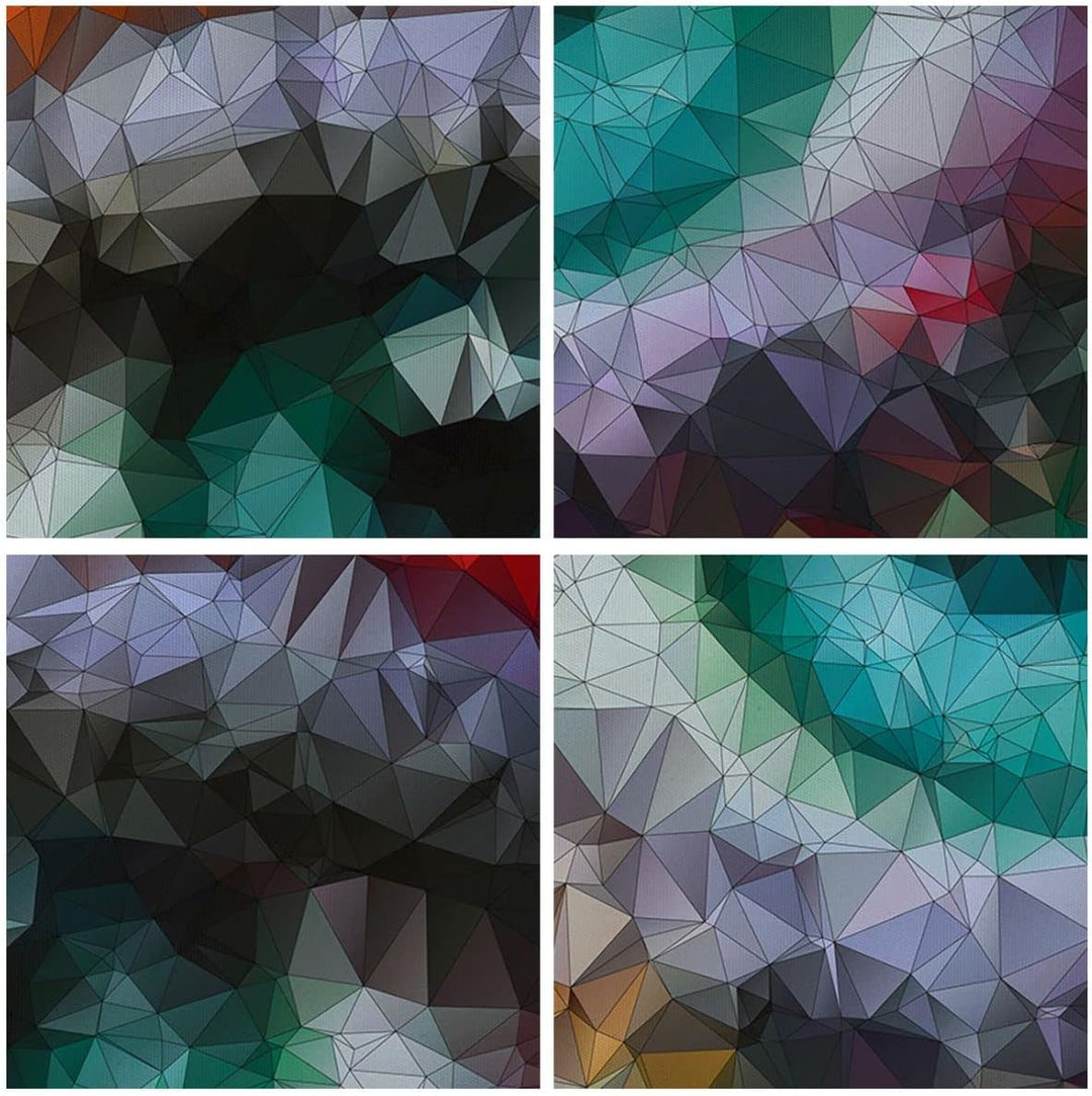 Bilder auf Leinwand elegant Diamant futuristic geometrisch Leinwandbild 70x50cm Wandbilder Dekoratio