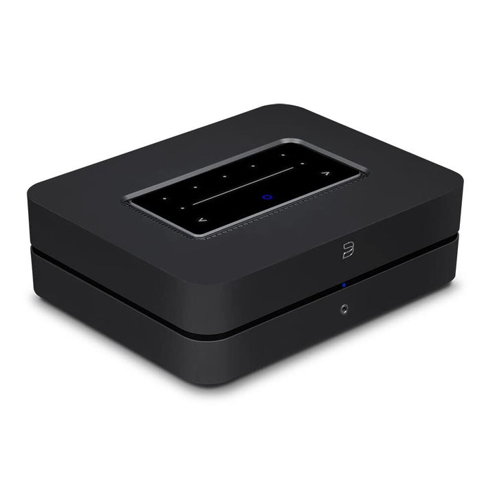Bluesound Powernode Kabelloser Hochauflösender Multiroom-Musik-Streamer-Verstärker - Schwarz, Schwar