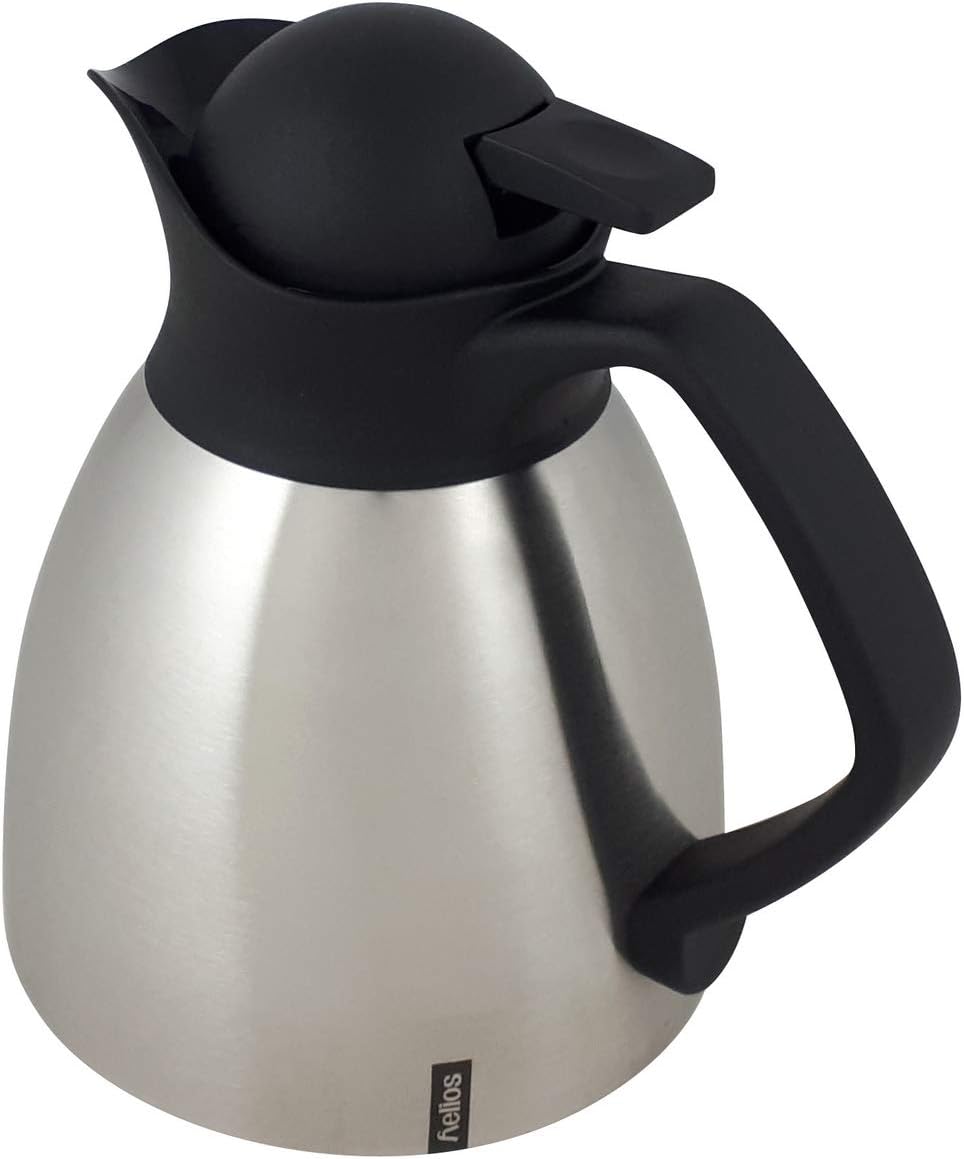 Helios Enduro Push Edelstahl-Isolierkanne, matt, 0,6 Liter, 0,6 Liter