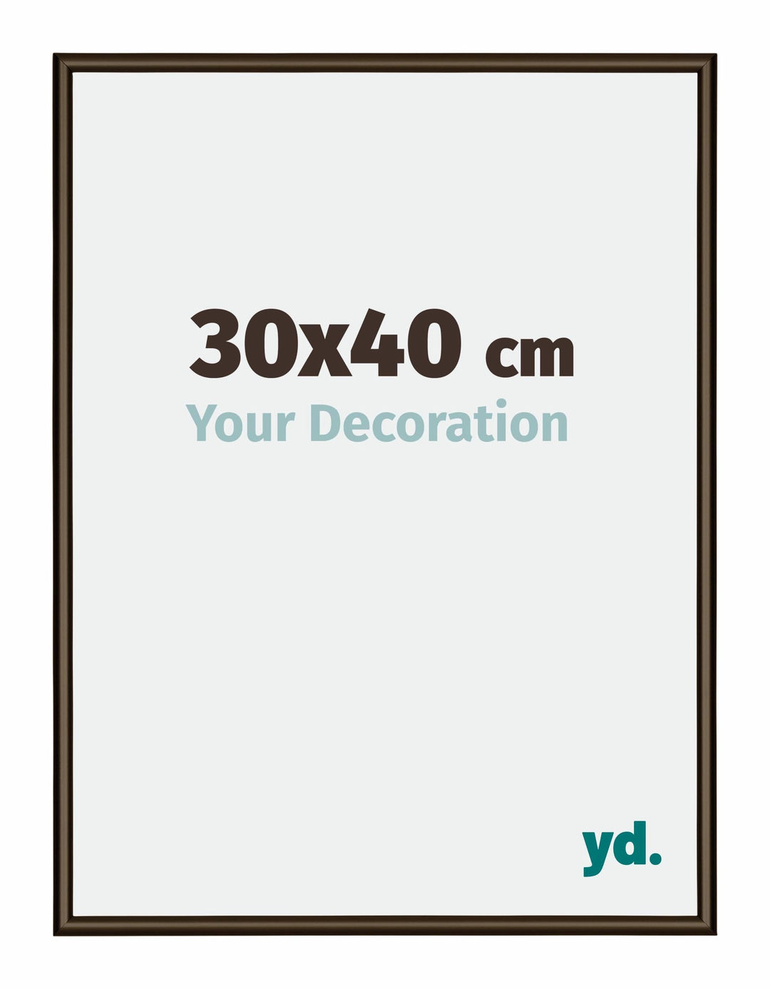 yd. Your Decoration - Bilderrahmen 30x40 cm - Bilderrahmen aus Aluminium mit Acrylglas - Antireflex