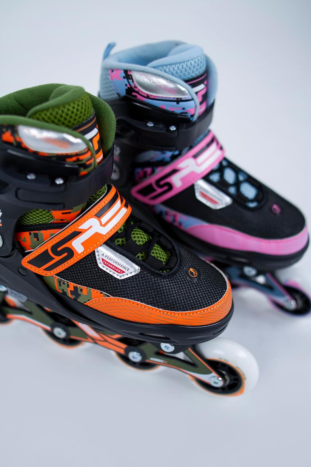 SFR Pixel Inlineskates für Mädchen (Blau – 37 – 40,5 EU)