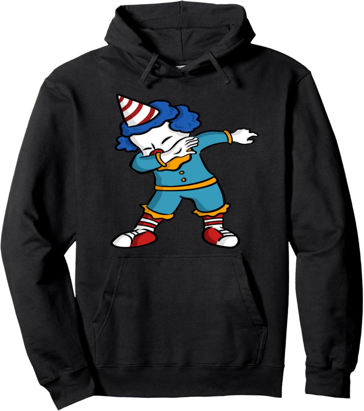 Lustiger Tupf-Clown. Pullover Hoodie