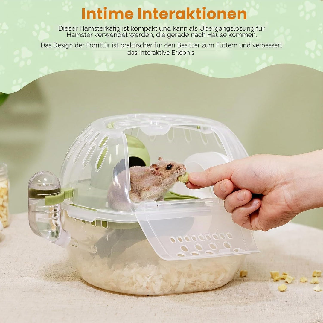 Nobleza - Kleintier-Transportkäfig, tragbarer Hamster-Transportkäfig, Transportbehälter für Kaninche