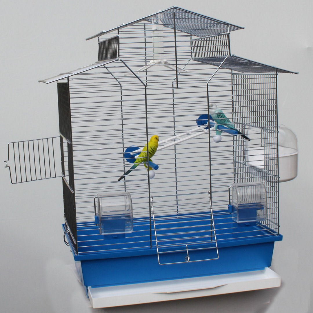 Vogelkäfig,Wellensittichkäfig,Exotenkäfig,60 cm Vogelkäfig Vogelbauer Wellensittich Kanarien Voliere