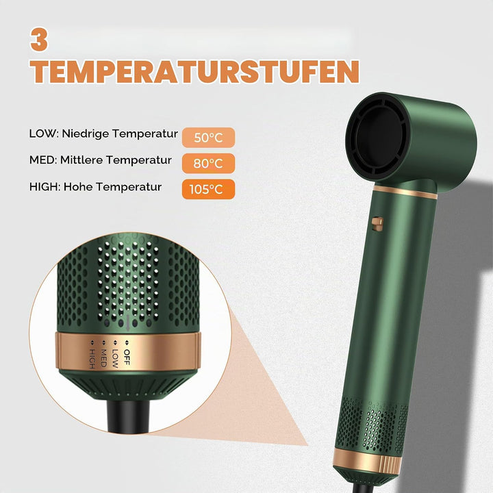 OKWRAP Haarstyler Hair Styler Set Hairstyler 5 in 1, Multistyler Haare Mit Föhn mit Lockenstab Autom
