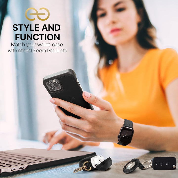 Dreem Fibonacci iPhone 14 Pro Geldbörsen-Hülle / 2-in-1 Stossfestes MagSafe Case und abnehmbares Lux