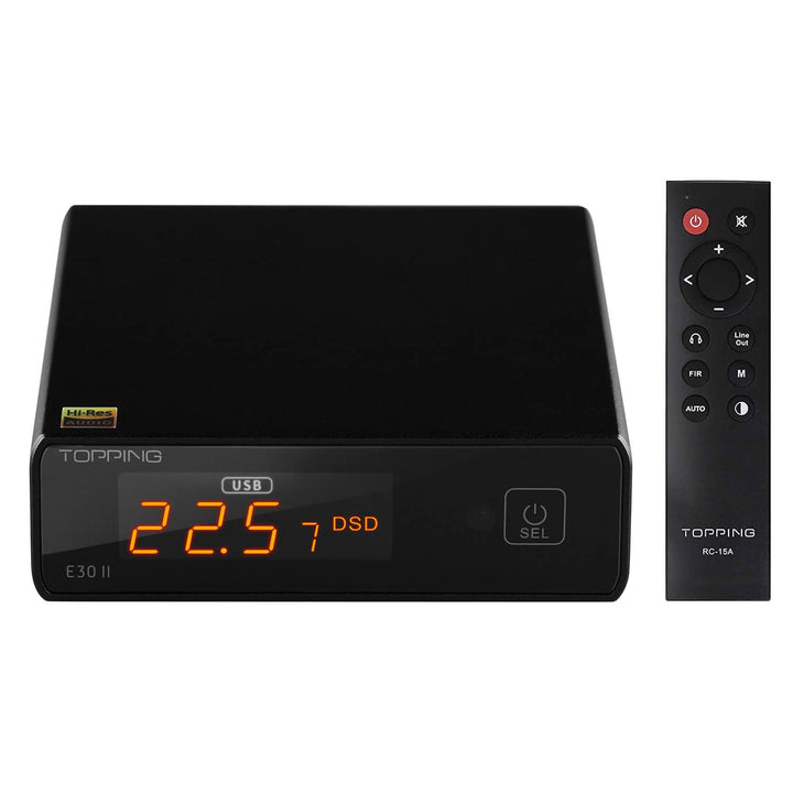 Topping E30 II DAC-Vorverstärker – 2 x AK4493S Hi-Res XMOS XU208 DAC 32 Bit/768 kHz DSD512 DSD Direc