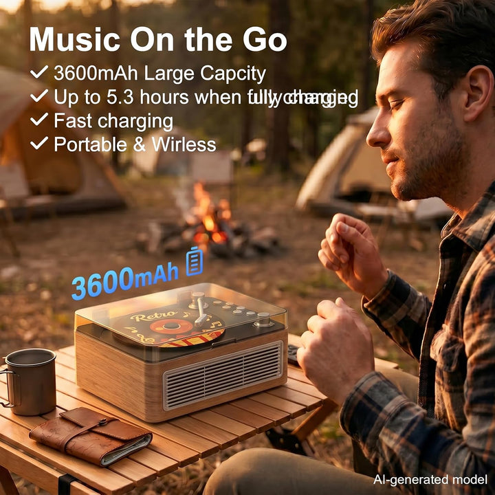 Gueray Tragbarer CD Player Bluetooth CD-Player mit Lautsprecher & Radio & Fernbedienung Unterstützt