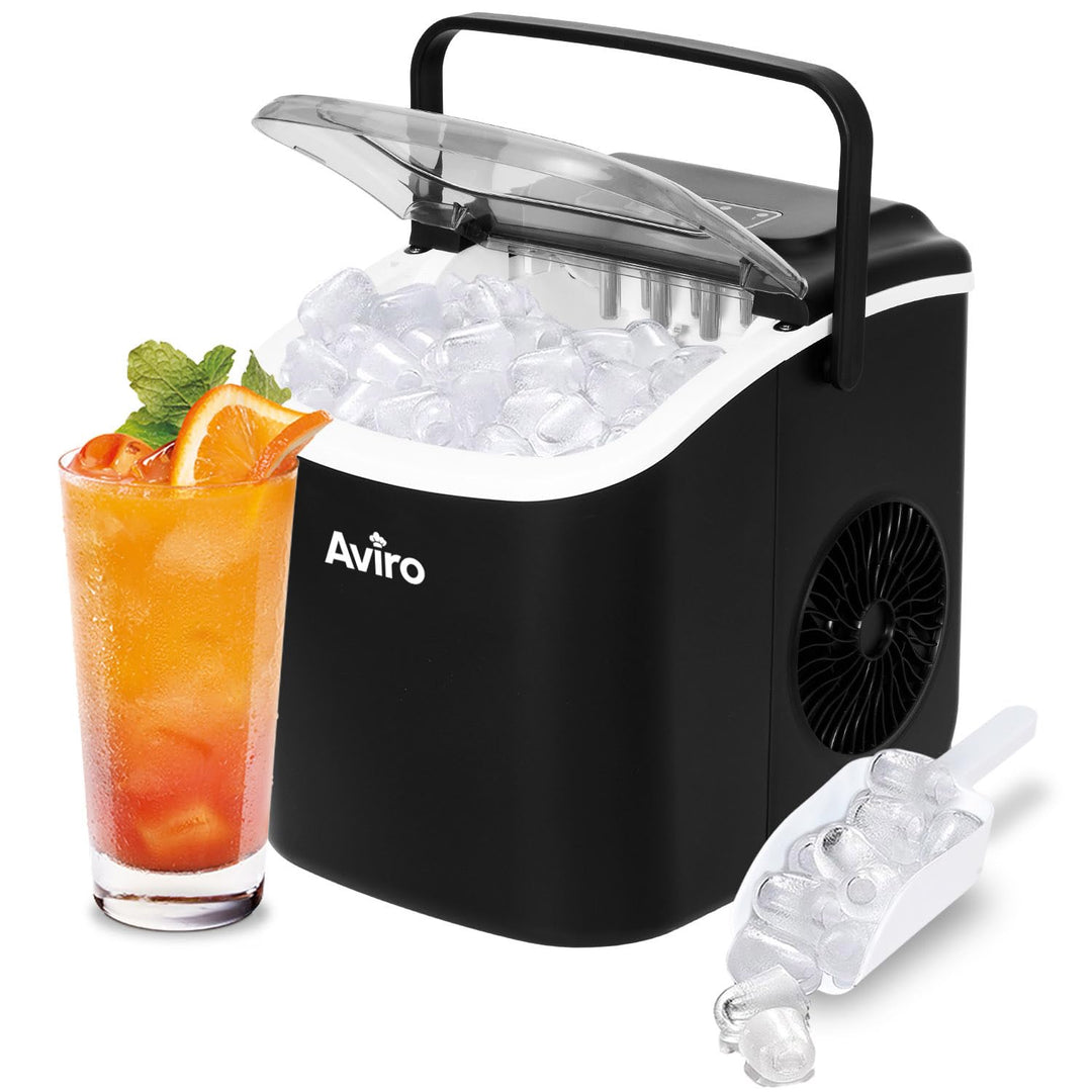 Eiswürfelmaschine - 1,3L - Mit Eisschaufel - Selbstreinigungsfunktion - 12KG / 24U - 9 Würfel / 6 Mi