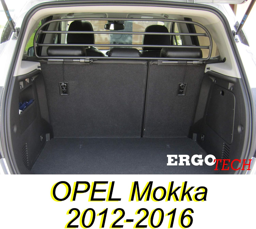 ERGOTECH Trennnetz Trenngitter Hundegitter für OPEL Mokka (2012-2016) RDA65HBG-XS, für Hunde und Gep