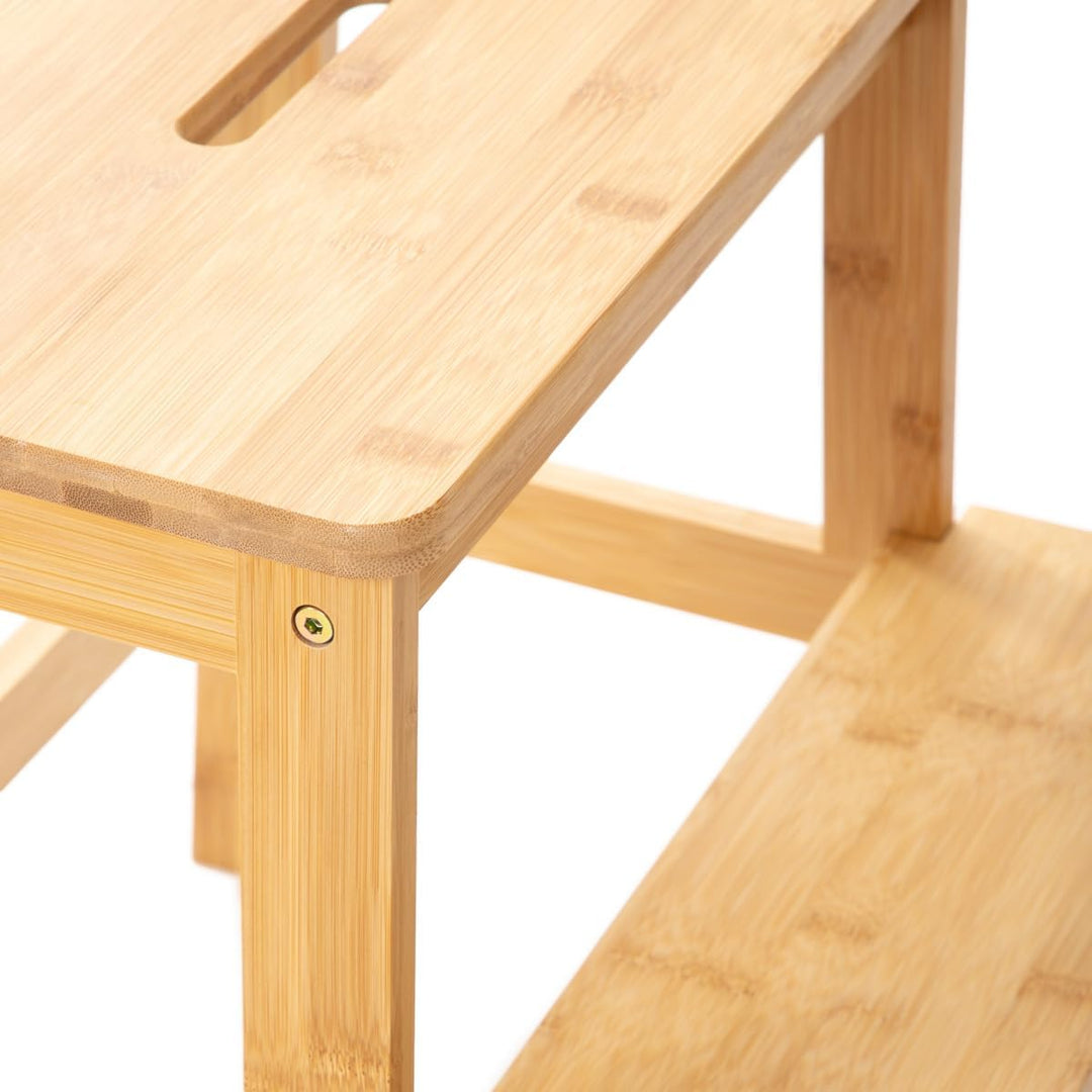 HOMLA Passo Bambus-Tritthocker Natur 42,7x40x49,6 cm