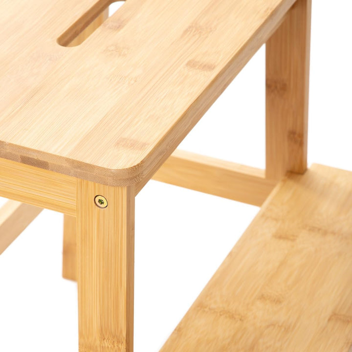 HOMLA Passo Bambus-Tritthocker Natur 42,7x40x49,6 cm