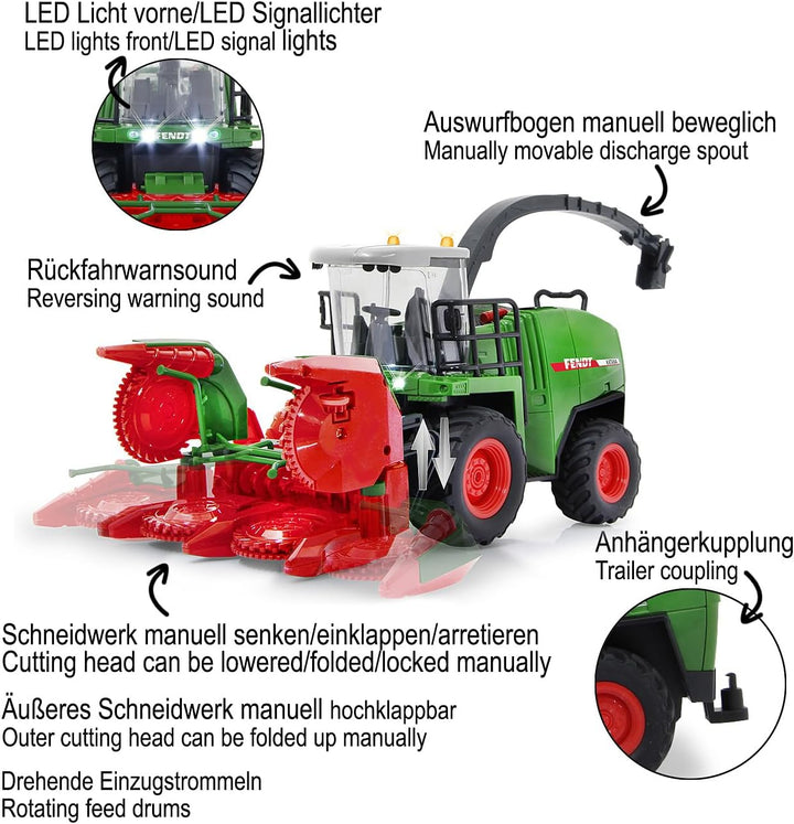 JAMARA 405315 Fendt Katana Feldhäcksler RC 1:24S - Traktor Fendt Spielzeug, Ferngesteuert RC Traktor