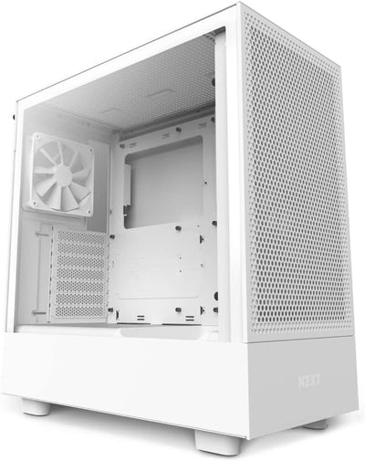 NZXT H5 Flow RGB - CC-H51FW-R1 - ATX Mid-Tower Gaming PC-Gehäuse - USB-C Port - Mesh Front- & Temper