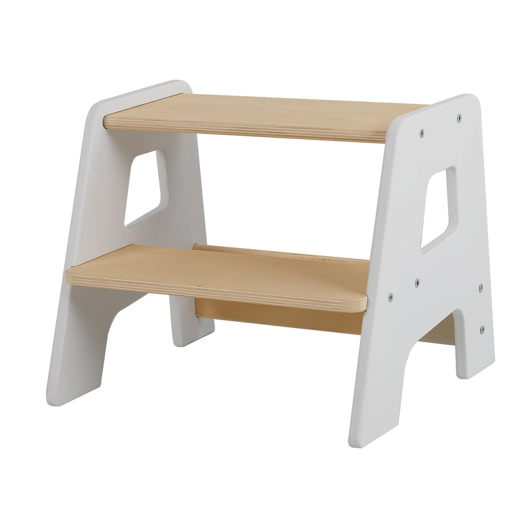 Relaxdays Tritthocker für Kinder, 2 Stufen, 50 kg, A-Form, rutschfest, HBT: 33 x 40 x 35 cm, Kindert