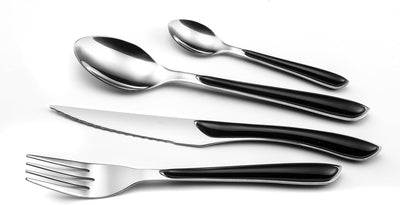 Amefa ECLAT Besteck, Essbesteck für 8 Personen, Edelstahl mit hochwertigen Kunststoff-Griffschalen i