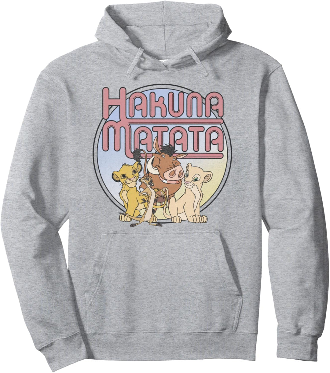 Disney Lion King Retro Hakuna Matata Simba And Friends Pullover Hoodie