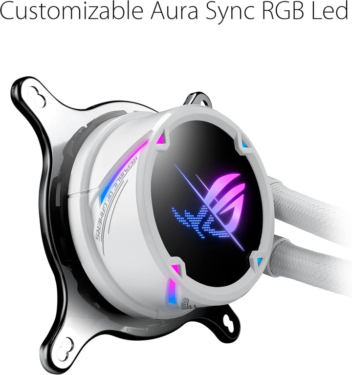 ASUS ROG Strix LC II 240 ARGB White Edition All-in-One Flüssig-CPU-Wasserkühlung (Aura Sync, Zwei ad