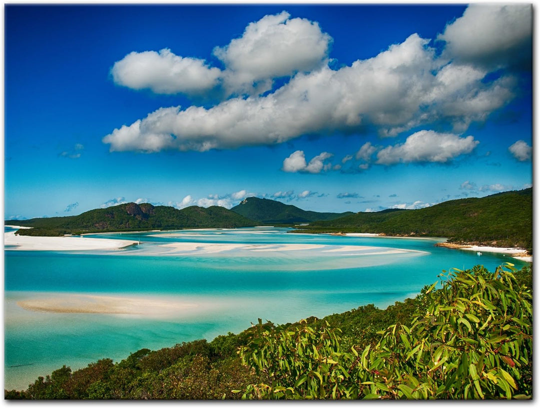 Bilderdepot24 Bild auf Leinwand | Strandlagune Nationalpark Queensland, Australien in 60x50 cm als W