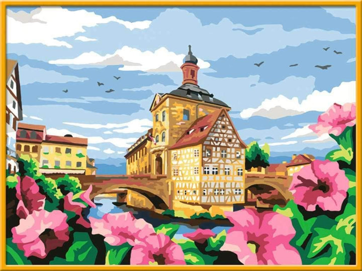 Ravensburger Malen nach Zahlen 28913 - Historisches Bamberg - Perfektes Malergebnis durch hochwertig