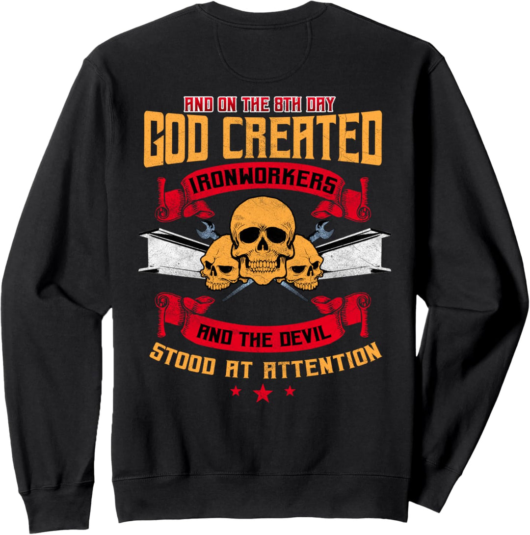Ironworker Shirts Gift Design On Back Of Shirt Sweatshirt