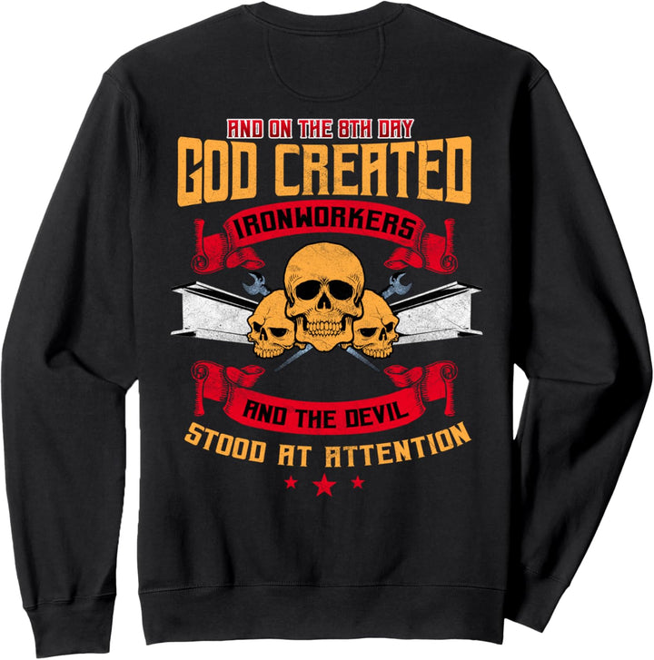 Ironworker Shirts Gift Design On Back Of Shirt Sweatshirt