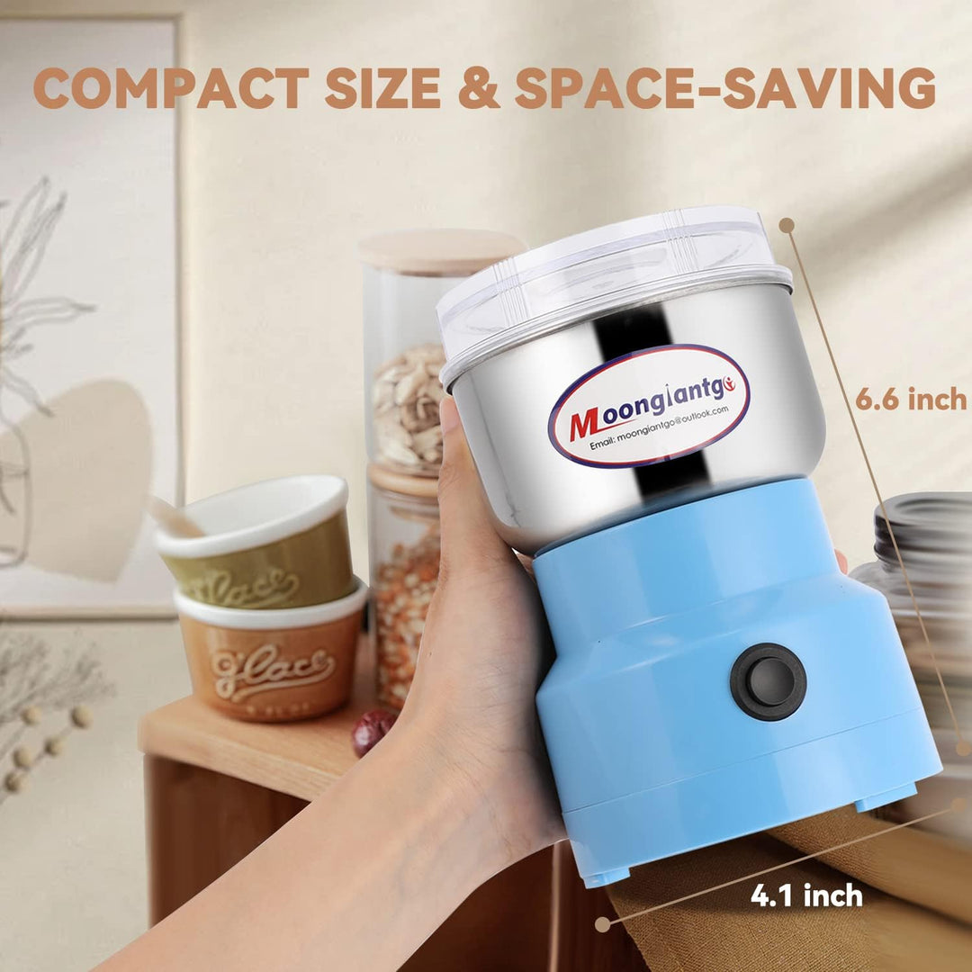 Moongiantgo Getreidemühle Multifunktionale 200W 14500rpm Gewürzmühle Ultrafeine Kaffeemühle, 300ml K