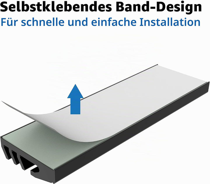 Akasa M.2 SSD Kühlkörper, Aluminium Kühlkörper Kühlrippen, Mit Thermoklebeband, Passend für M.2 2280